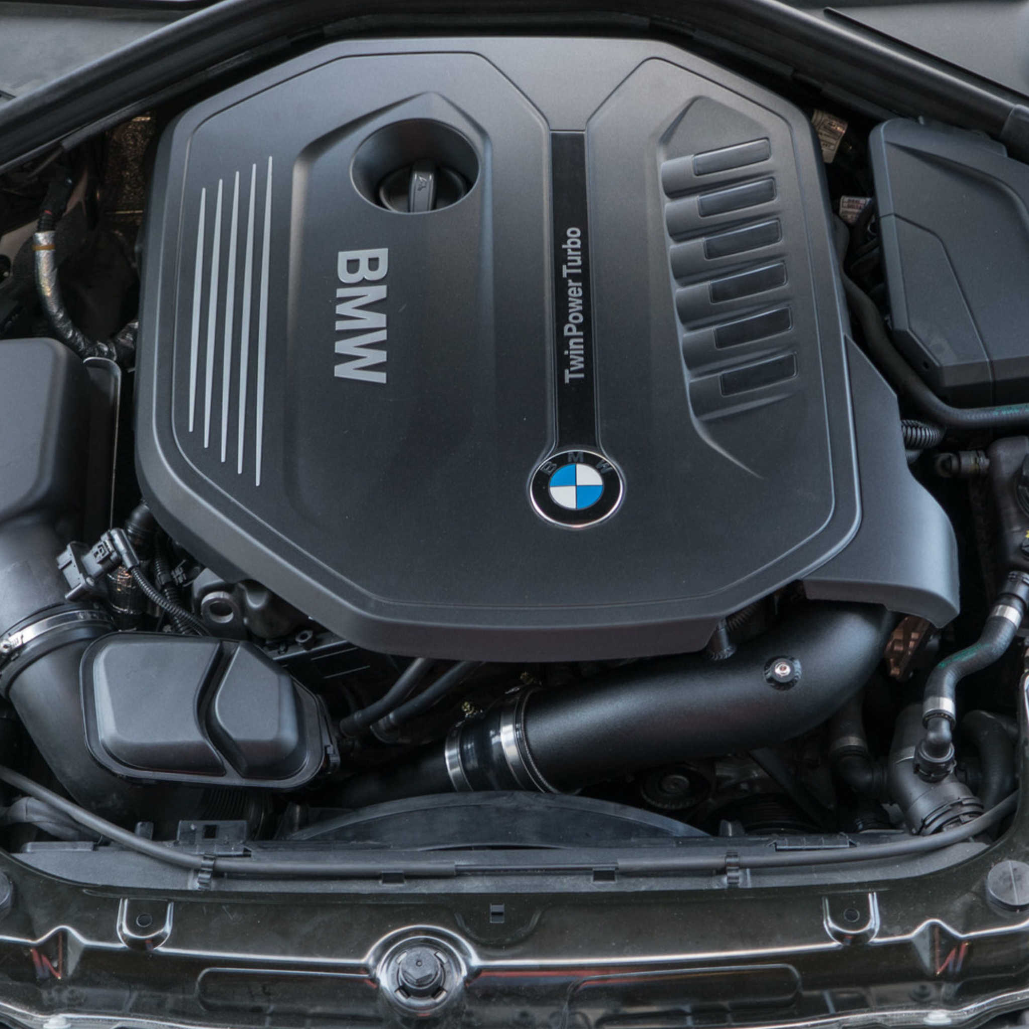 BMW TwinPower Turbo engine bay B46 B48 B58 - upgrade services at Bimmer Tech in Los Angeles and Orange County
